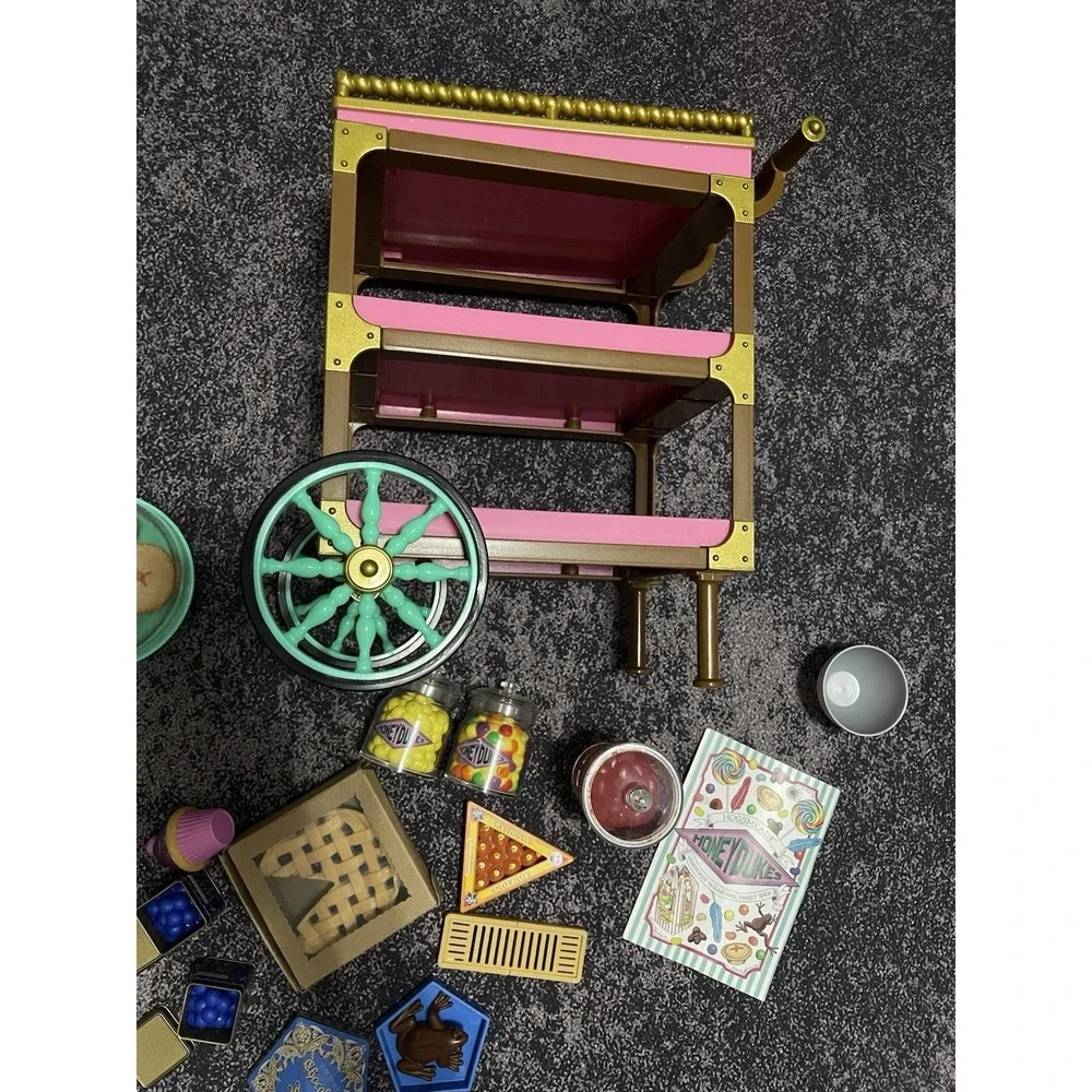 American Girl Doll Harry Potter Honeydukes Candy Trolley Cart Near Complete